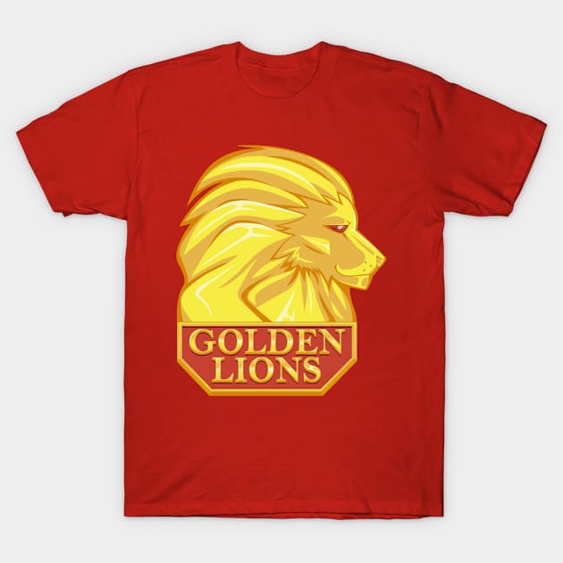 Golden lions T-Shirt by yeyitoalba